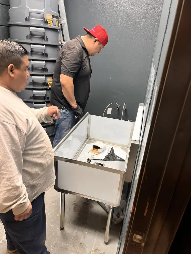 Commercial plumbing and sink installation in Bradley